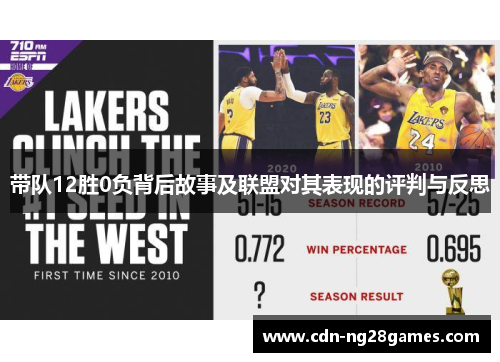 带队12胜0负背后故事及联盟对其表现的评判与反思 带队12胜0负背后故事及联盟对其表现的评判与反思
