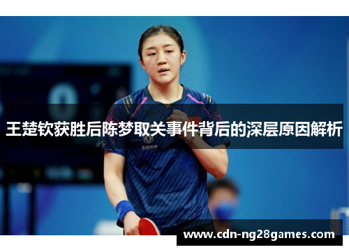 王楚钦获胜后陈梦取关事件背后的深层原因解析 王楚钦获胜后陈梦取关事件背后的深层原因解析