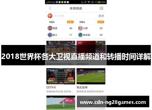 2018世界杯各大卫视直播频道和转播时间详解 2018世界杯各大卫视直播频道和转播时间详解