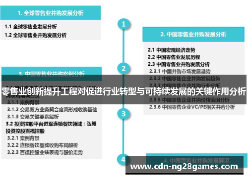 零售业创新提升工程对促进行业转型与可持续发展的关键作用分析 零售业创新提升工程对促进行业转型与可持续发展的关键作用分析